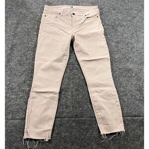 Paige Rose Bud Verdugo Crop Skinny Leg Pockets Mid Rise Womens Denim Jeans Sz 31